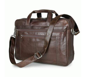 Мужская кожаная сумка Buffalo Bags коричневая 7319C