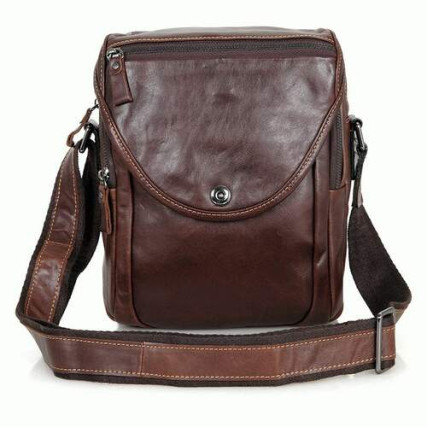 Мужская сумка через плечо Buffalo Bags коричневая 7354LQ – Фото 1
