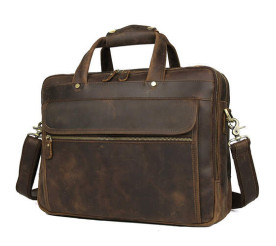 Кожаный коричневый портфель мужской 7388R Buffalo Bags