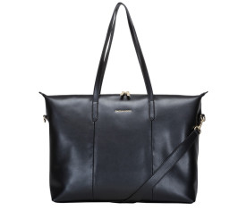 Кожаная женская сумка Smith & Canova черная 92905 BLK