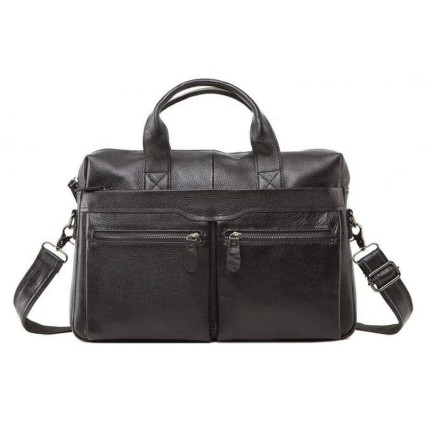 Мужская кожаная сумка Buffalo Bags черная M7122A – Фото 1