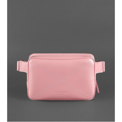 Кожаная поясная сумка Dropbag Mini Blanknote bn-bag-6-pink-peach – Фото 1