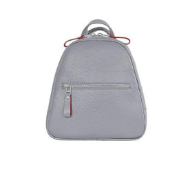Женский кожаный рюкзак Issa Hara серый