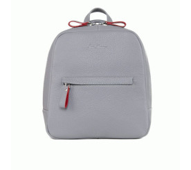 Женский кожаный рюкзак Issa Hara серый