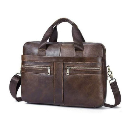 Коричневый кожаный портфель Bexhill Bx1120C – Фото 1