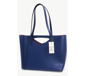 Стильная кожаная сумка Virginia Conti синяя CA2650blue