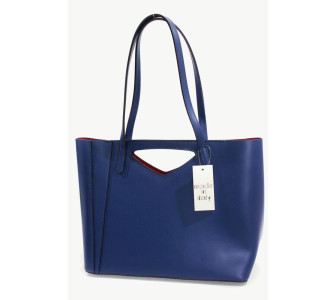 Стильная кожаная сумка Virginia Conti синяя CA2650blue Стильная кожаная сумка Virginia Conti синяя CA2650blue