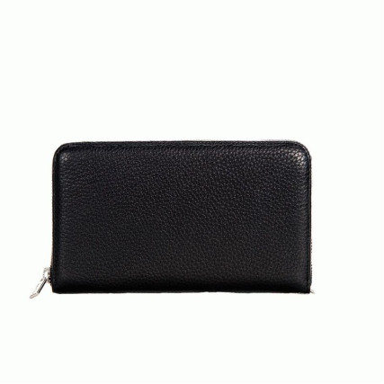 Кожаный мужской черный клатч Issa Hara – Фото 1