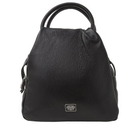 Черная кожаная женская сумка-рюкзак Dor Flinger (Германия) 