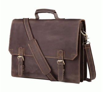 Коричневый кожаный портфель Bexhill GA2095R