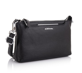 Кожаная сумка на плечо Giorgio Ferretti (Италия) черная GF2017195Bblack