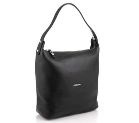 Кожаная женская сумка Giorgio Ferretti (Италия) черная GF201728Ablack