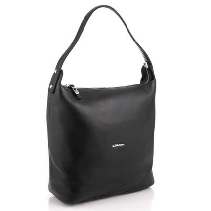 Кожаная женская сумка Giorgio Ferretti (Италия) черная GF201728Ablack – Фото 1