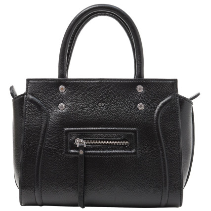 Черная кожаная женская сумка Giorgio Ferretti (Италия) – Фото 1