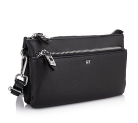 Кожаная сумка на плечо Giorgio Ferretti (Италия) черная GF2018120Bblack
