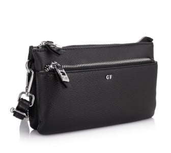 Кожаная сумка на плечо Giorgio Ferretti (Италия) черная GF2018120Bblack