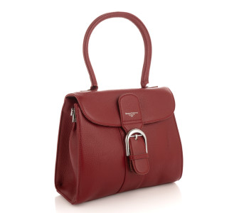 Кожаная сумка на плечо Giorgio Ferretti (Италия) бордовая GF2018500116Cbordo