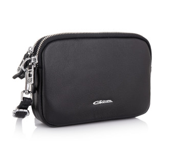 Кожаная сумочка на плечо Giorgio Ferretti (Италия) черная GF201850087Cblack