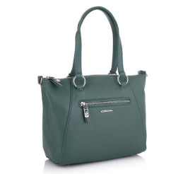 Кожаная женская сумка Giorgio Ferretti (Италия) зеленая GF2018888Cgreen
