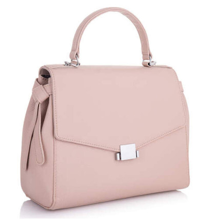 Кожаная деловая сумка Giorgio Ferretti (Италия) бежевая GF2018914Cbeige – Фото 1