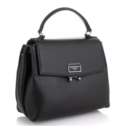 Кожаная сумка на плечо Giorgio Ferretti (Италия) черная GF2018969Bblack – Фото 1