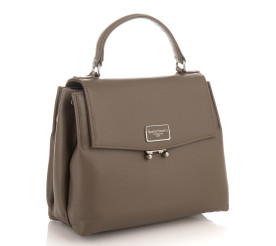 Кожаная сумка на плечо Giorgio Ferretti (Италия) серая GF2018969Bdgrey