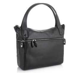 Кожаная женская сумка Giorgio Ferretti (Италия) черная GF2019025Cblack