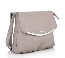 Кожаная сумка на плечо Giorgio Ferretti (Италия) серая GF2019056Bgrey