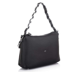 Кожаная сумка на плечо Giorgio Ferretti (Италия) черная GF2019058Eblack