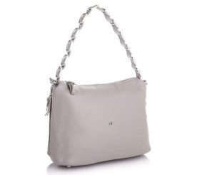 Кожаная сумка на плечо Giorgio Ferretti (Италия) серая GF2019058Egrey