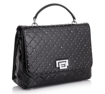 Кожаная сумка на плечо Giorgio Ferretti (Италия) черная GF2019132Ablack