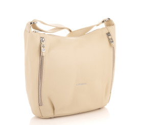 Кожаная сумка Giorgio Ferretti (Италия) бежевая GF2019155Bwhite