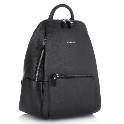 Женский кожаный рюкзак Giorgio Ferretti (Италия) черный GF2019157Ablack – Фото 1