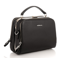 Кожаная сумка на плечо Giorgio Ferretti (Италия) черная GF2019179Bblack