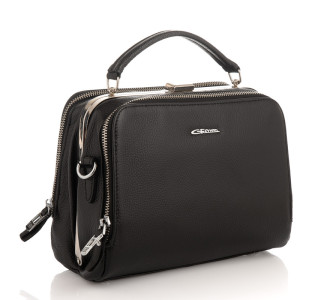 Кожаная сумка на плечо Giorgio Ferretti (Италия) черная GF2019179Bblack