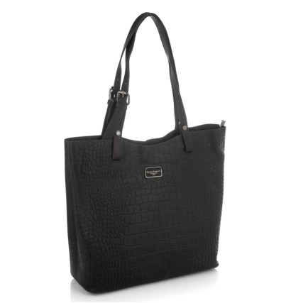 Кожаный женский шоппер Giorgio Ferretti (Италия) черный GF2019201Ablack – Фото 1