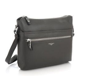 Кожаная сумка на плечо Giorgio Ferretti (Италия) серая GF2019803Bdgrey