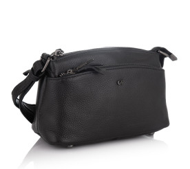 Кожаная сумочка на плечо Giorgio Ferretti (Италия) черная GF2019829Bblack