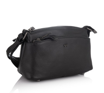 Кожаная сумочка на плечо Giorgio Ferretti (Италия) черная GF2019829Bblack