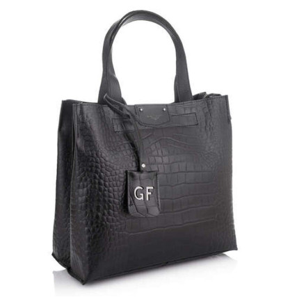 Кожаная деловая сумка Giorgio Ferretti (Италия) черная GF2019831Dblack