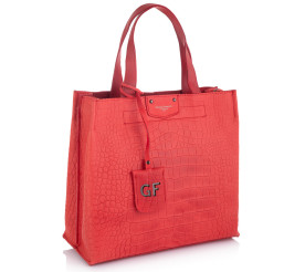 Кожаная деловая сумка Giorgio Ferretti (Италия) красная GF2019831Dred
