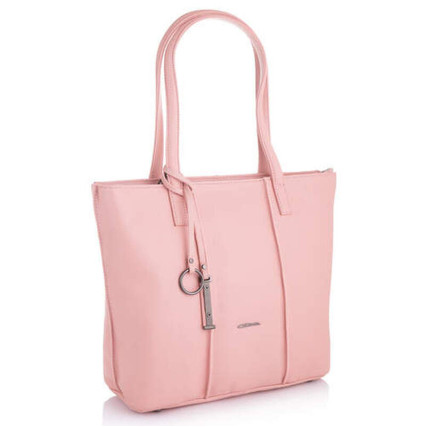 Кожаная женская сумка Giorgio Ferretti (Италия) розовая GF2019862Bpink – Фото 1