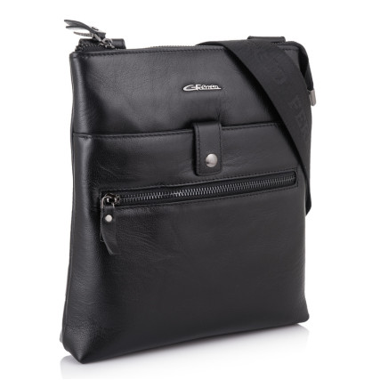 Мужская кожаная сумка Giorgio Ferretti (Италия) черная GF2019943Ablack – Фото 1