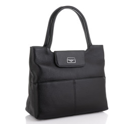 Кожаная деловая черная сумка Giorgio Ferretti (Италия) GF2019967Bblack