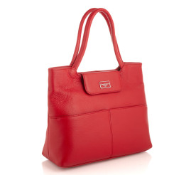 Кожаная деловая сумка Giorgio Ferretti (Италия) красная GF2019967Bred