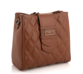 Кожаная сумка на плечо Giorgio Ferretti (Италия) коричневая GF2020707Albrown