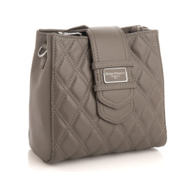 Кожаная сумка на плечо Giorgio Ferretti (Италия) серая GF2020707Algrey