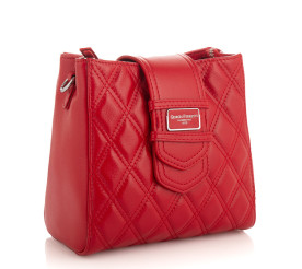 Кожаная сумка на плечо Giorgio Ferretti (Италия) красная GF2020707Ared