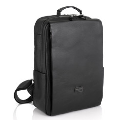 Мужской кожаный рюкзак Giorgio Ferretti (Италия) черный GF2020715Ablack