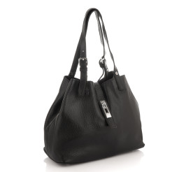 Кожаная сумка Giorgio Ferretti (Италия) черная GF2020748Ablack